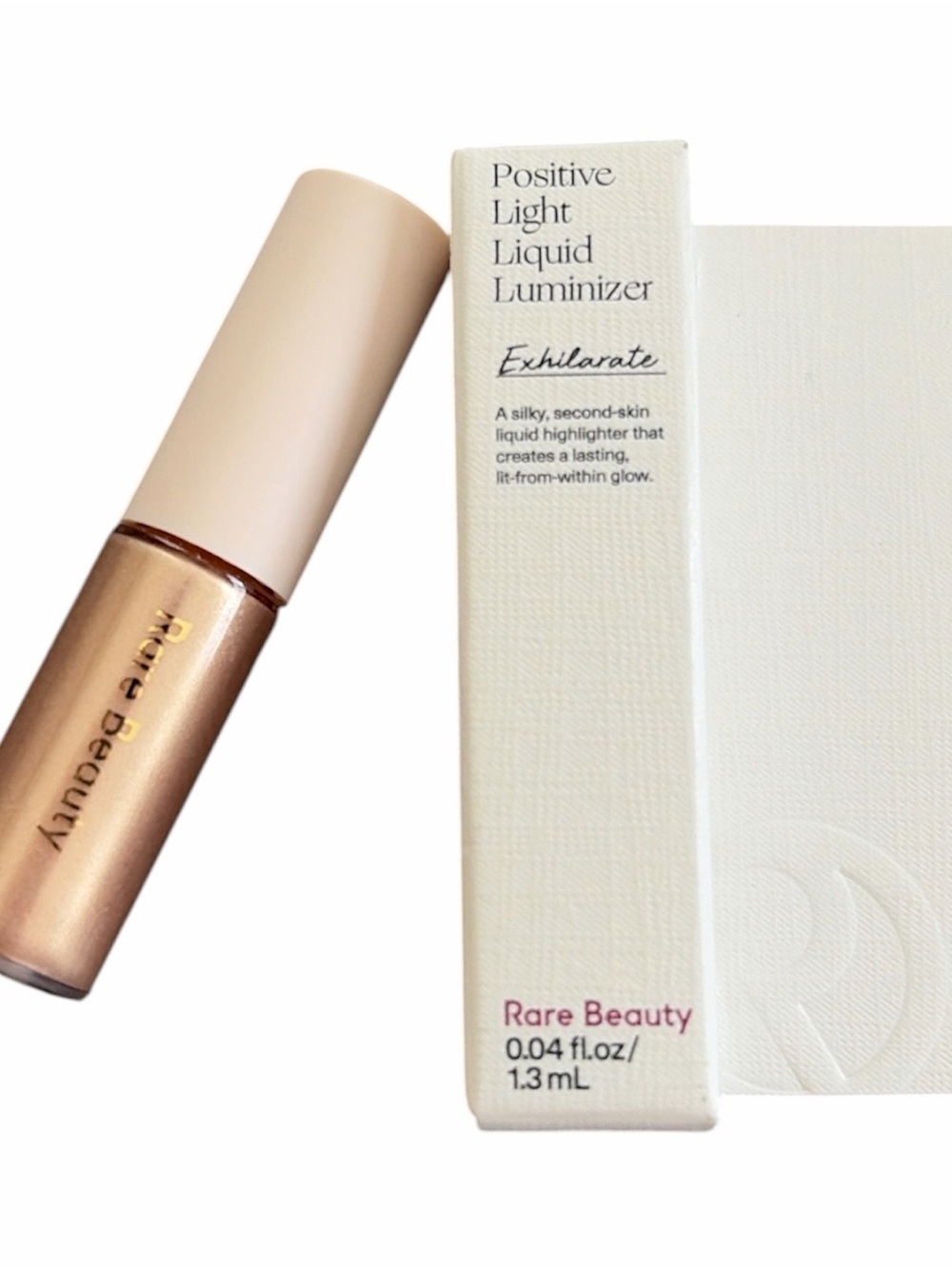 Rare Beauty Mini Positive Light Liquid Luminizer — Champagne Gold (Exhilarate)